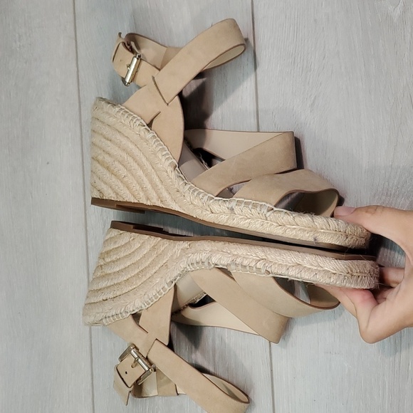 NEW Vince Camuto Women Martissy Ankle Leather Espadrille Wedge Sandals Shoes 9M - Picture 9 of 12